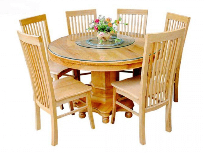 Sang trọng không gian bếp với bộ bàn ghế ăn hiện đại bằng gỗ