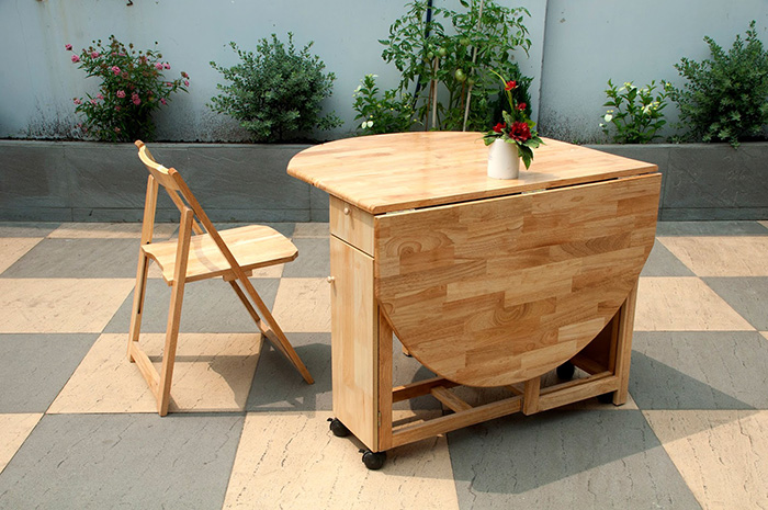 Sang trọng không gian bếp với bộ bàn ghế ăn hiện đại bằng gỗ